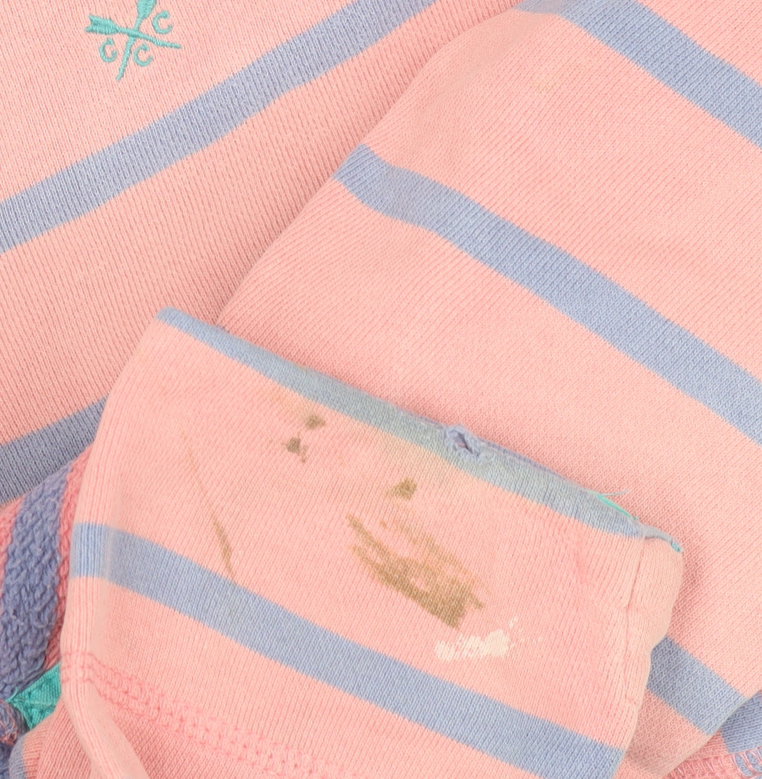 Crew Clothing Women's Pink Striped Sweatshirt Size 12