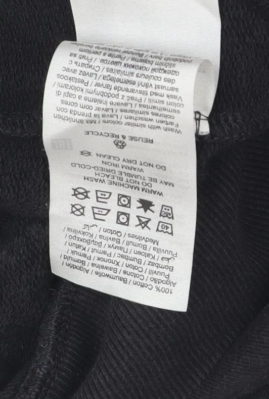 Mens UK L Regular JACK & JONES Black Pullover Hoodie