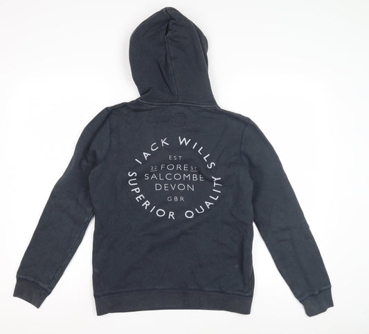 Jack Wills Women's Navy Pullover Hoodie Size 8