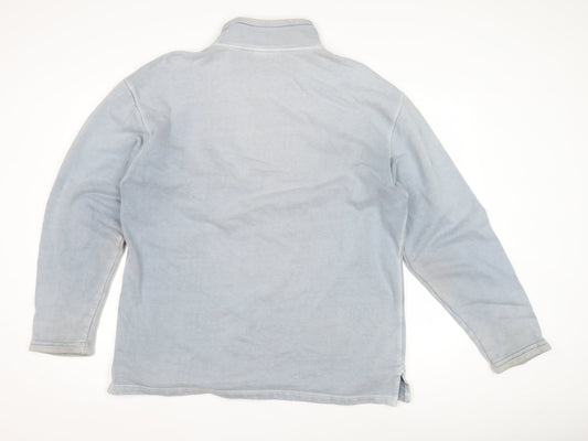 Weird Fish Men's Blue Large 1/4 Zip Sweatshirt