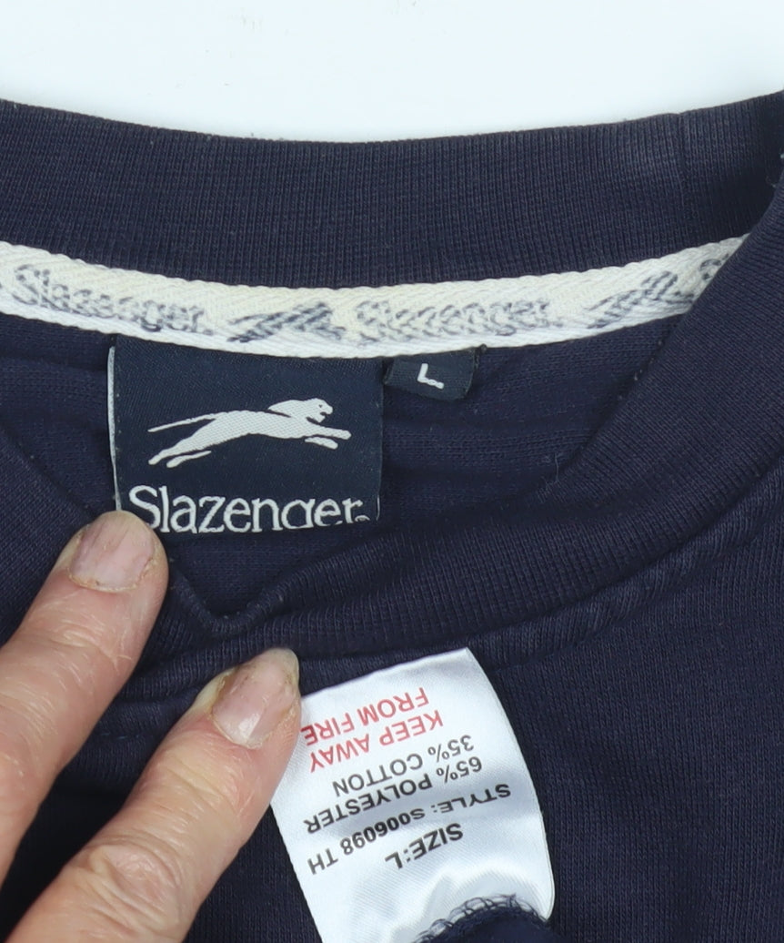 Slazenger Men's Blue L Pullover Sweatshirt