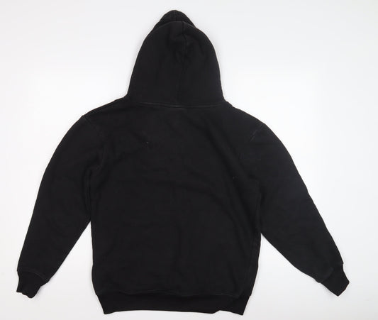 304 Unisex Black Hoodie XS Casual Pullover