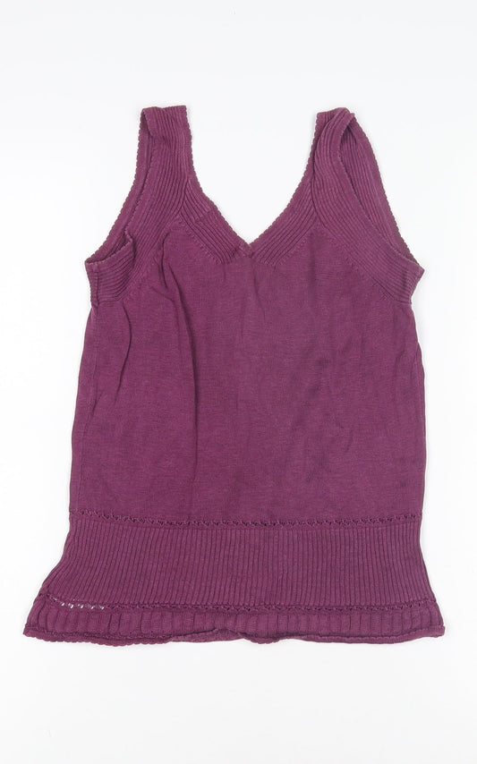 Eddie Bauer Women's Purple Silk Tank XS Casual