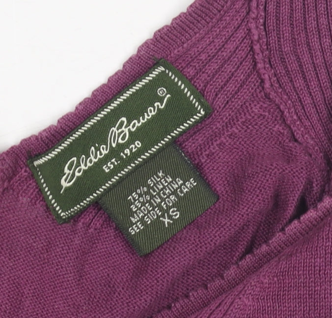 Eddie Bauer Women's Purple Silk Tank XS Casual