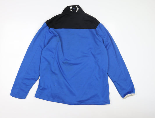 Stuburt Men's Blue 1/4 Zip Thermal Sweatshirt Medium