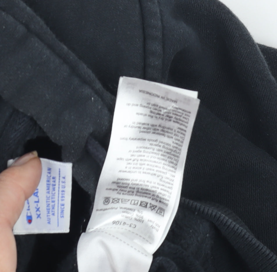 Champion Men's Black 2XL Full Zip Hoodie