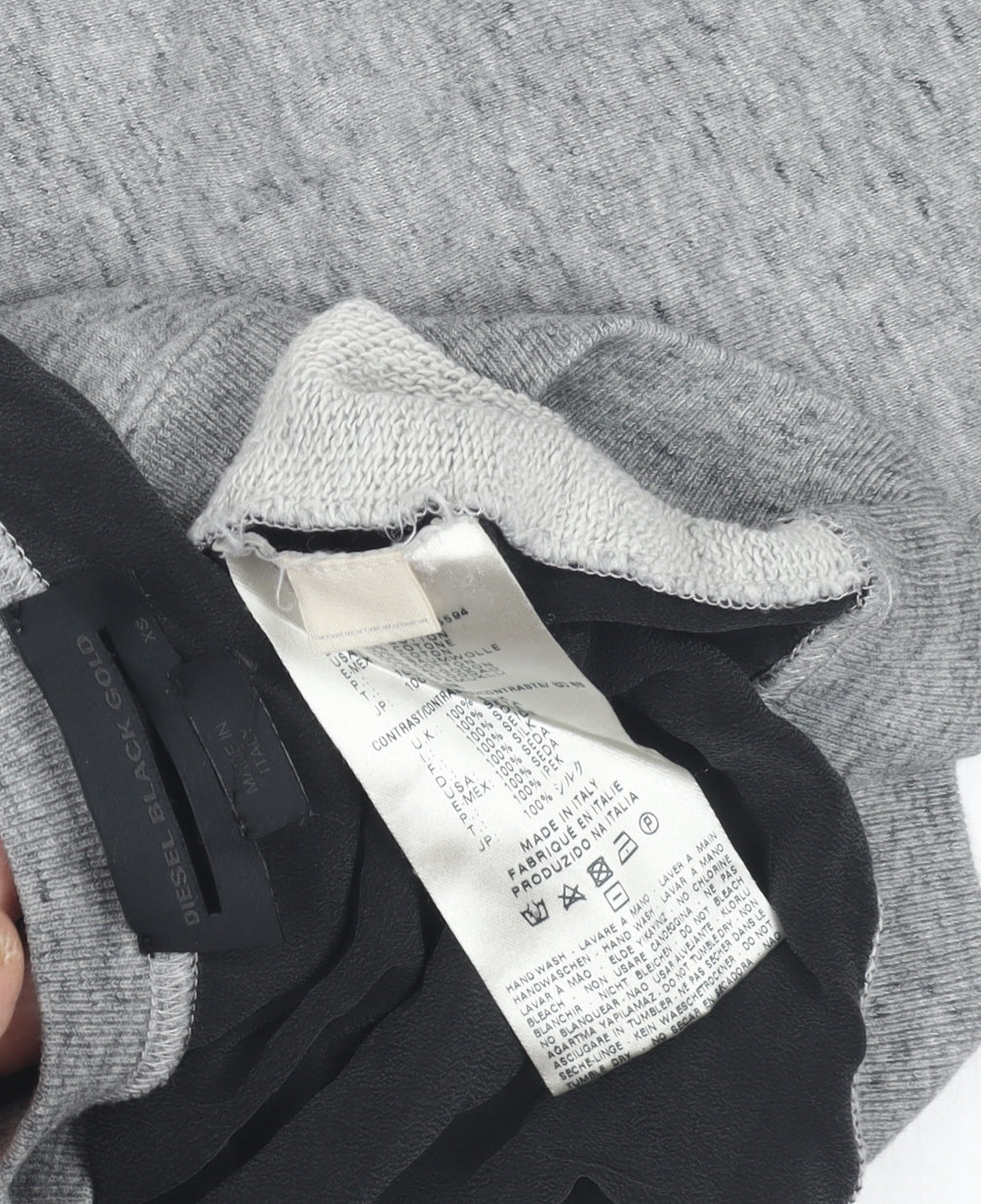 Diesel Women's Grey Sweatshirt, XS, Crew Neck