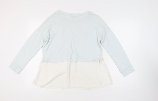 French Connection Women's White Cotton Cropped Top M