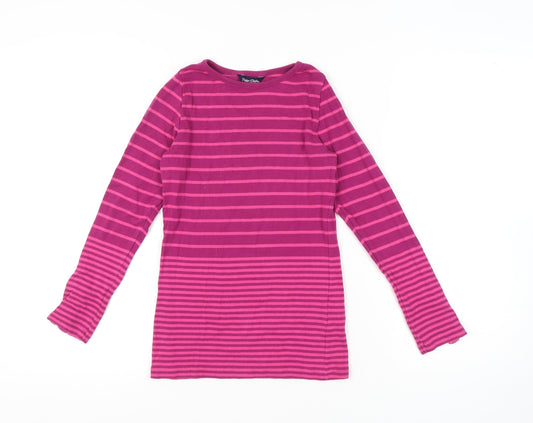 Peter Storm Women's Pink Striped Long Sleeve Top