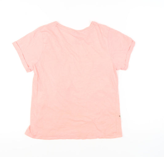 Womens UK Size S Looney Tunes Pink Cotton T-Shirt