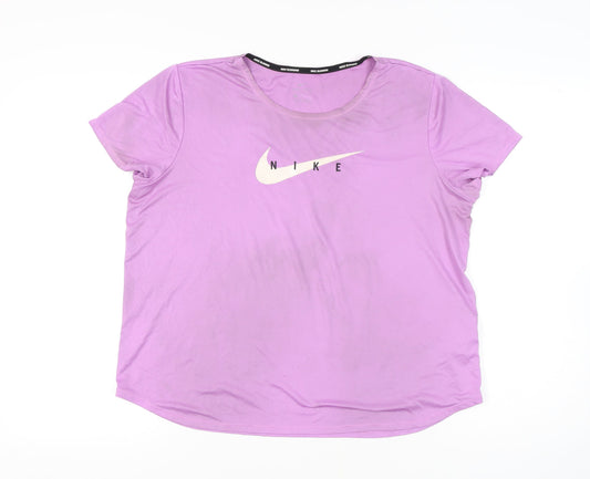 Nike Women's Pink Dri-Fit T-Shirt XL