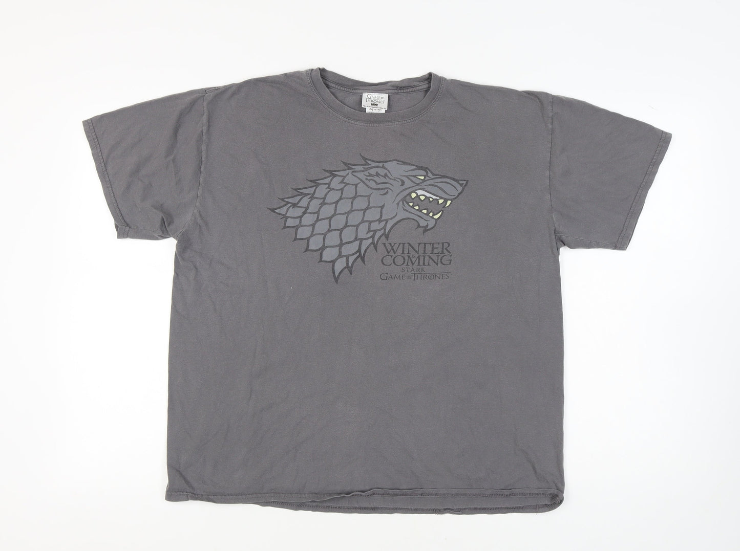 Game of Thrones Men's Grey Stark XL T-Shirt