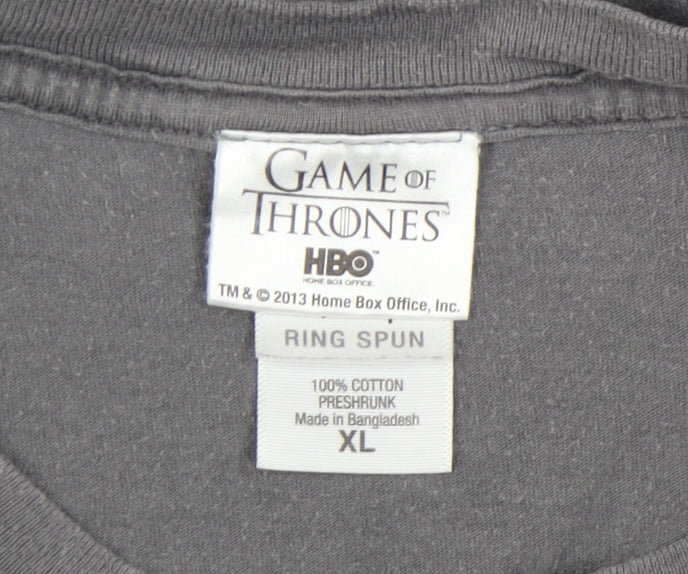 Game of Thrones Men's Grey Stark XL T-Shirt