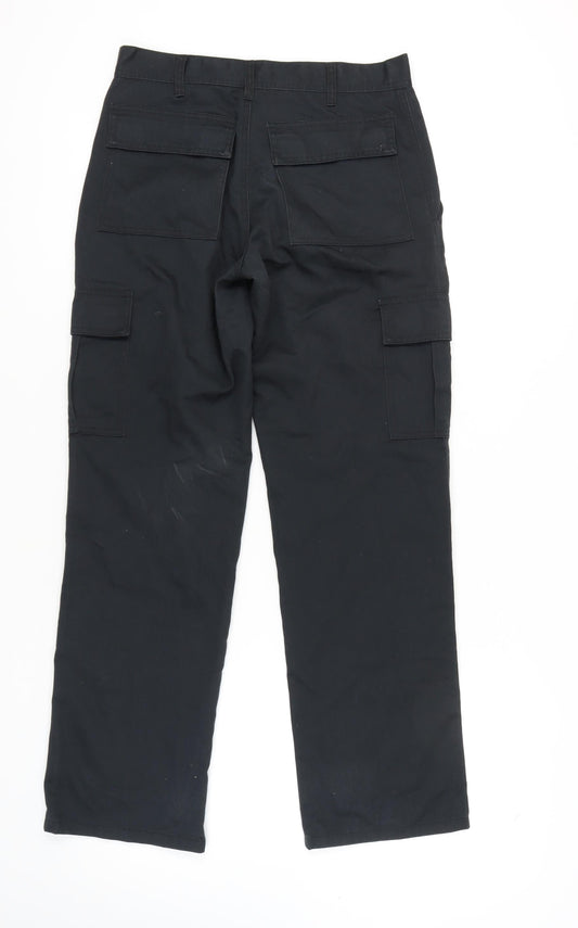 Portwest Men's Cargo Trousers Black Size 30 Regular