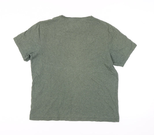 Farah Men's Green Short Sleeve Crew Neck T-Shirt L
