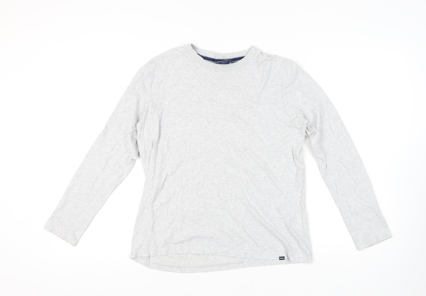 Superdry Men's Grey M Long Sleeve Crew Neck T-Shirt