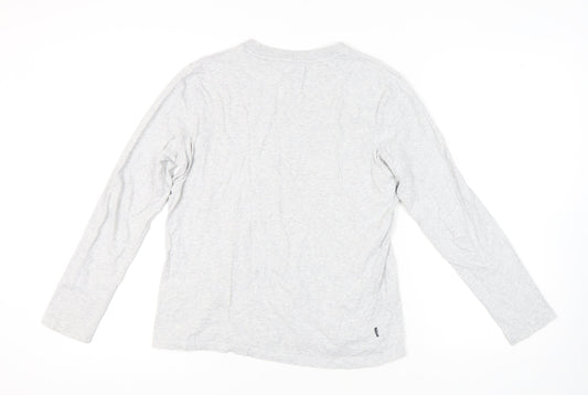 Superdry Men's Grey M Long Sleeve Crew Neck T-Shirt