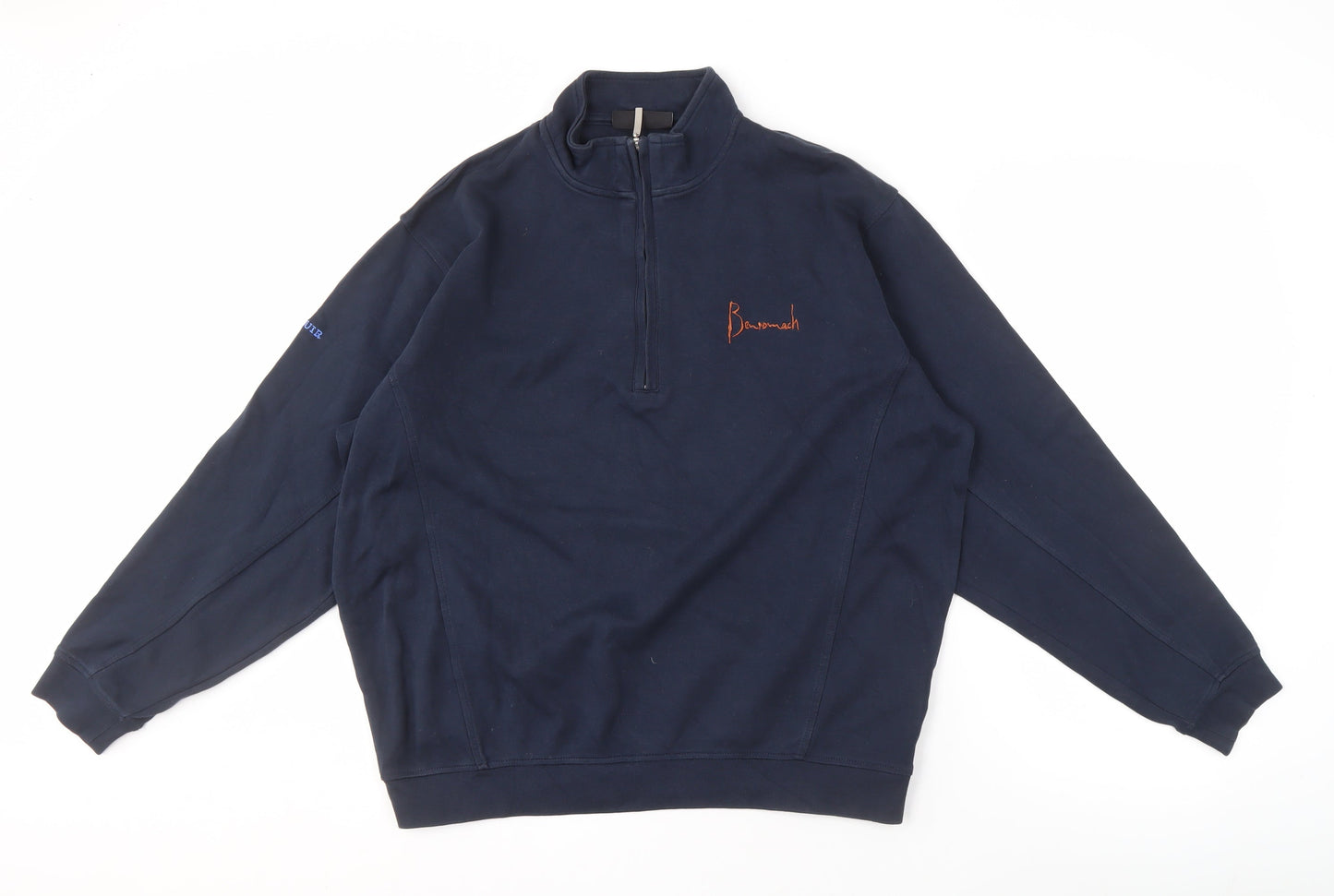 Glenmuir Men's Blue 1/4 Zip Sweatshirt Large