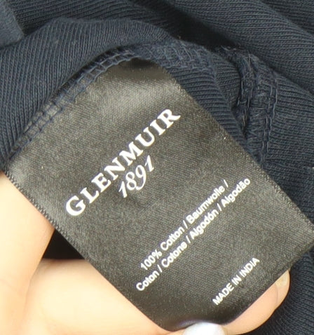 Glenmuir Men's Blue 1/4 Zip Sweatshirt Large