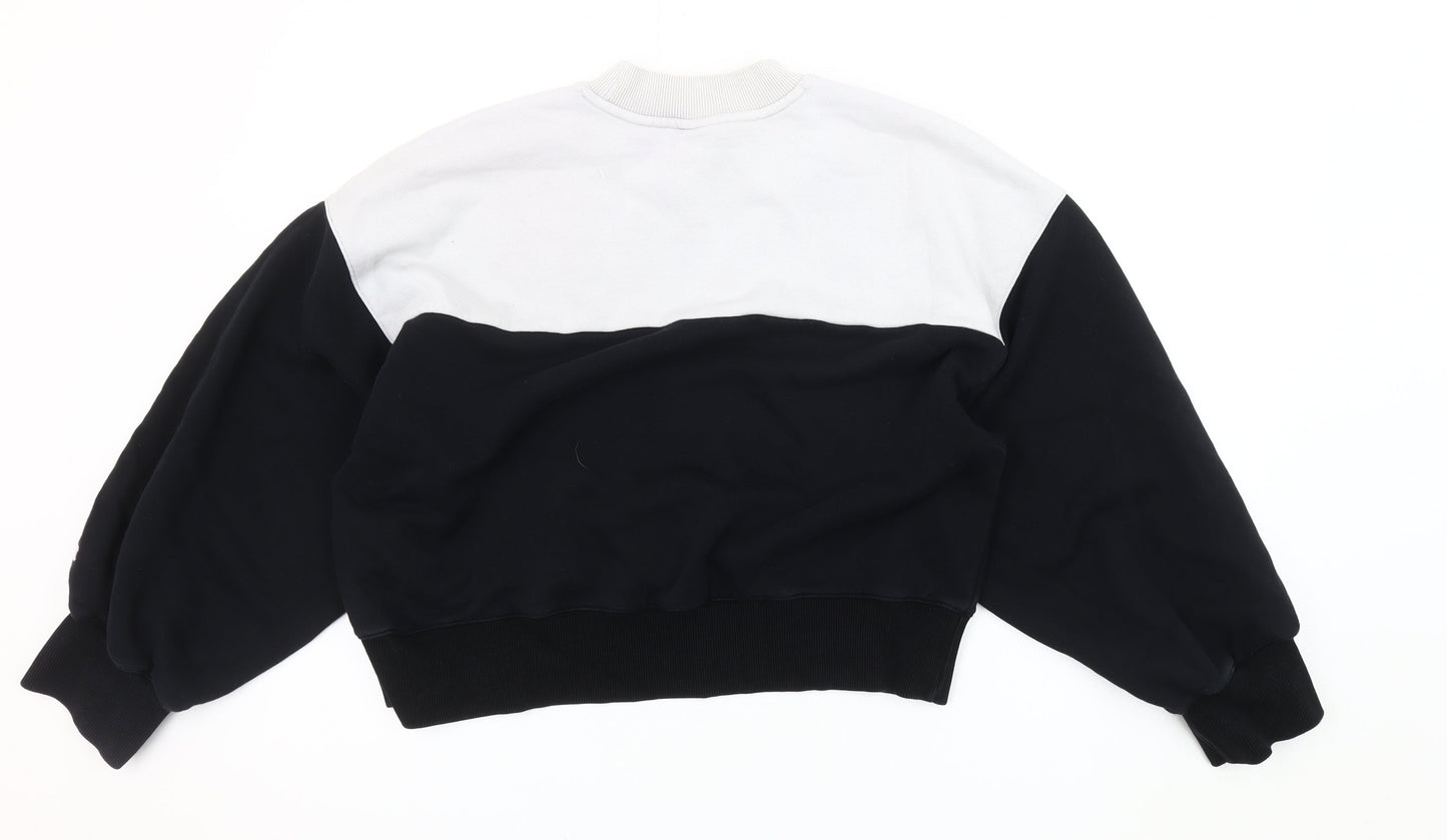 Champion Women's Black/White Pullover Sweatshirt M