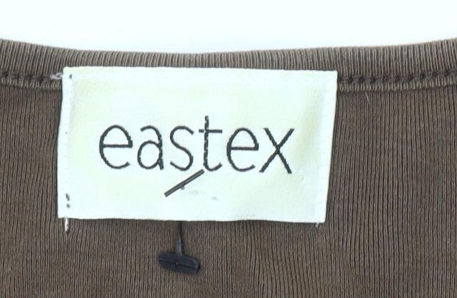 Eastex Women's Brown Embroidered T-Shirt Size 12
