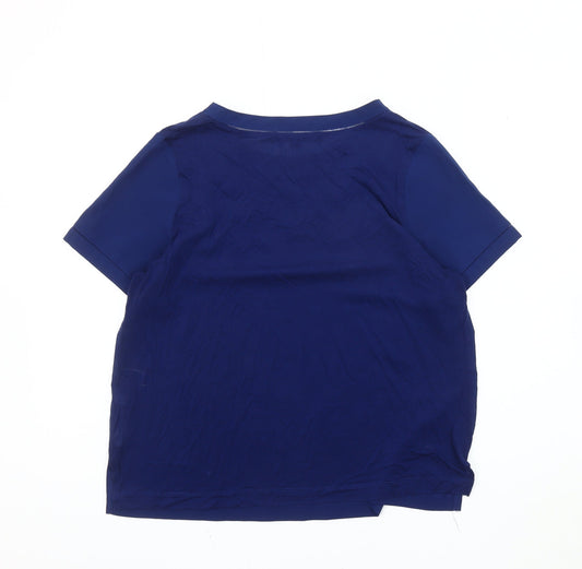 French Connection Women's Blue Medium Top - Casual Crew Neck