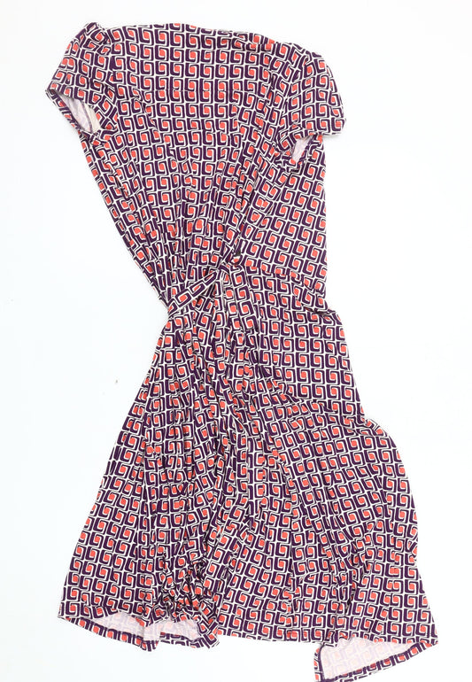 Boden Women's Geometric Dress, Multicoloured, Size 12