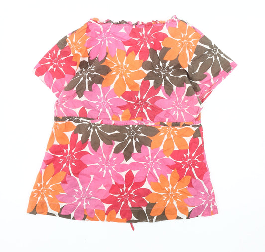 Boden Women's Multicoloured Floral Tunic Blouse Size 12