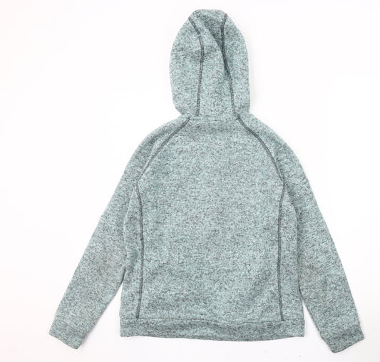 Weird Fish Women's Grey Henley Hoodie Size 14