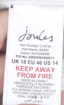 Joules Women's Blue Pullover Jumper, Size 18