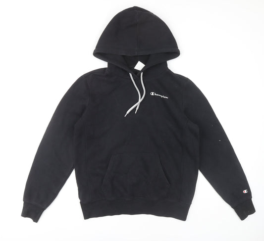 Champion Unisex Black Hoodie L Pullover Casual Gym