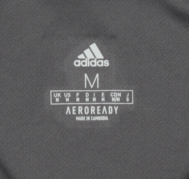 Adidas Men's Black Polo Shirt Medium Regular Fit