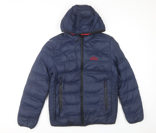 Tokyo Laundry Men's Blue Puffer Jacket, Small