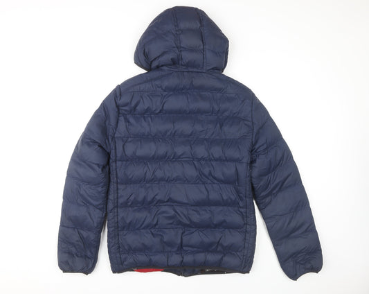 Tokyo Laundry Men's Blue Puffer Jacket, Small