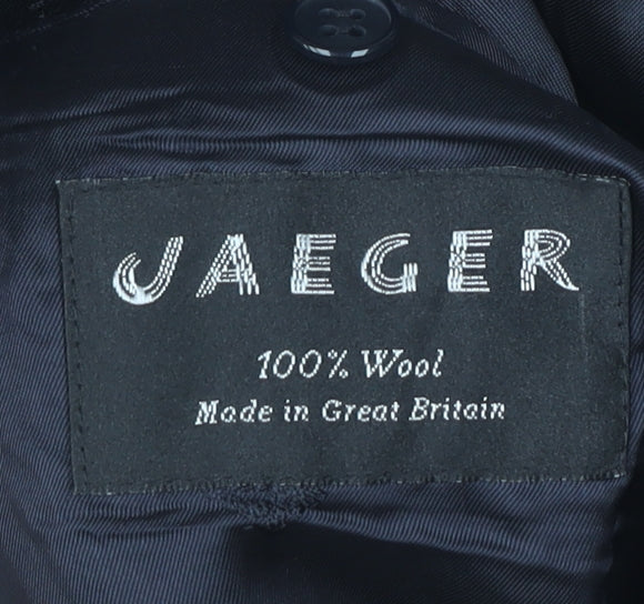 Jaeger Men's Blue Wool Blazer, Size 50R, Formal Jacket