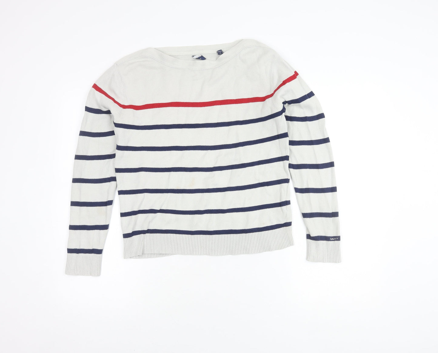 Gant Women's Striped Cotton Pullover Jumper - S