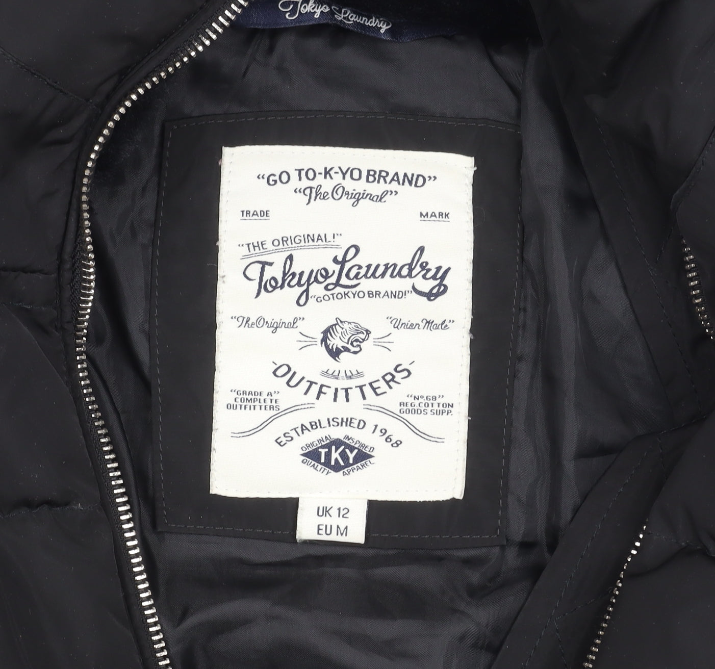 Tokyo Laundry Women's Black Puffer Jacket Size 12