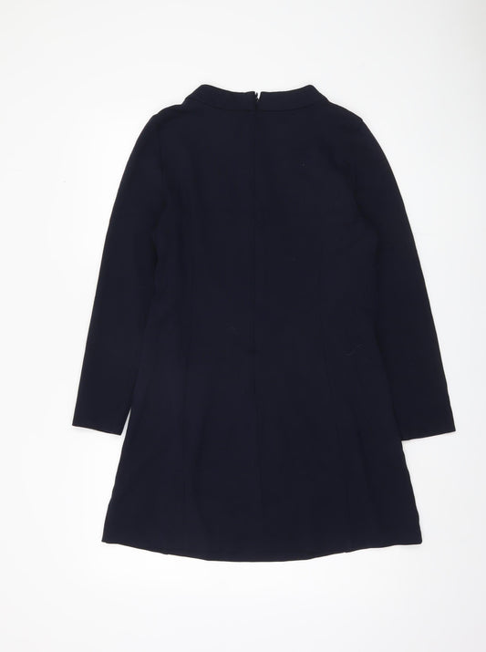 Laura Ashley Women's Blue Long Sleeve Dress