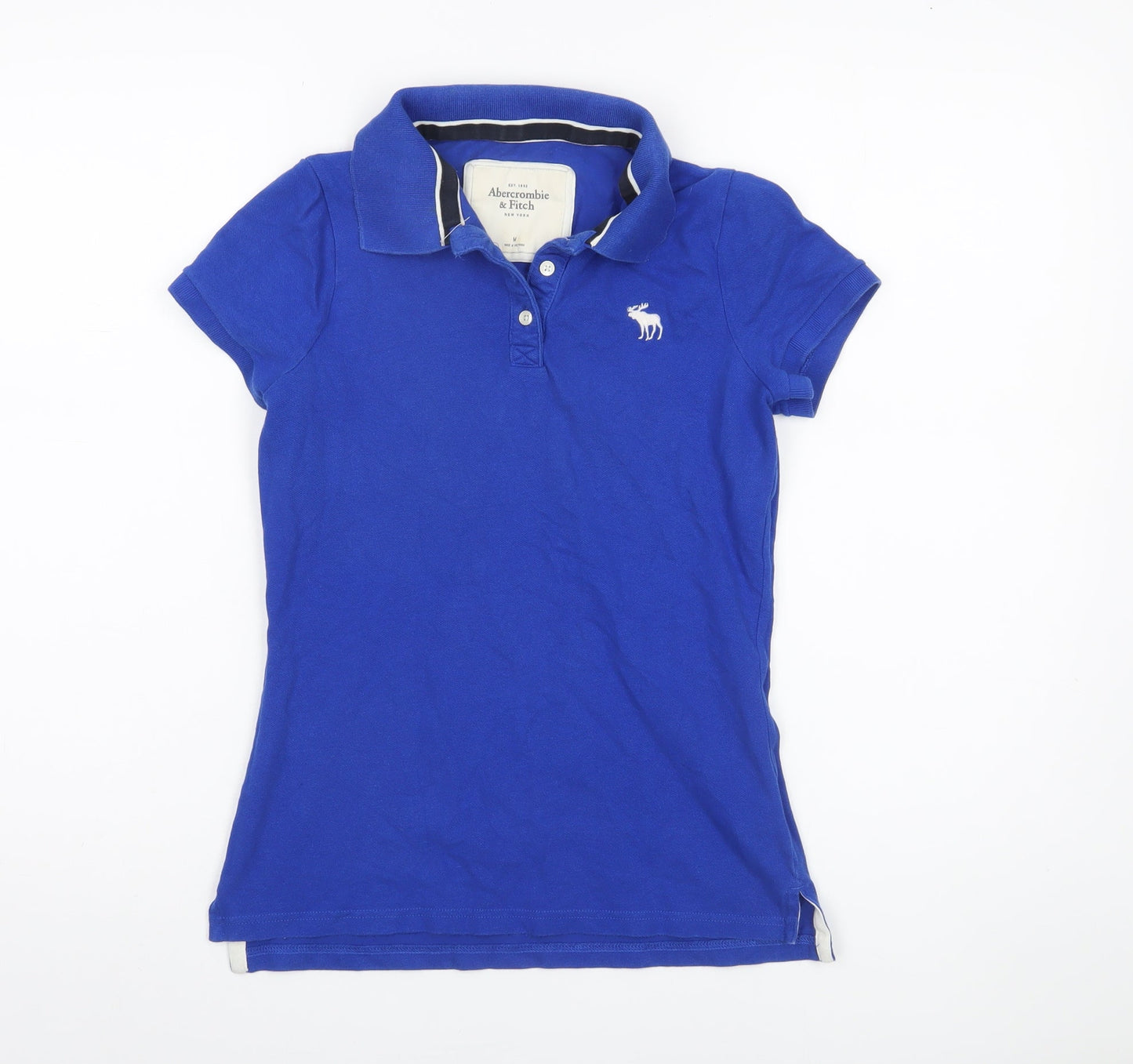 Abercrombie & Fitch Women's Blue Polo Shirt M