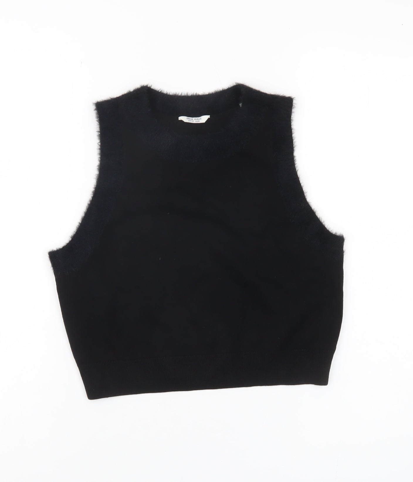 Jack Wills Women’s Black Cropped Sleeveless Tank