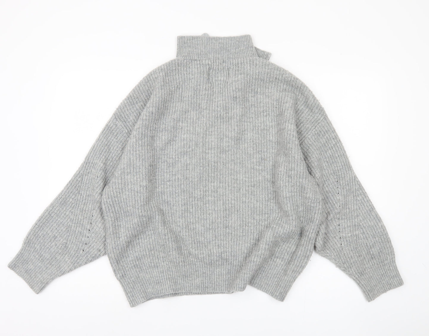 Jack Wills Women's Grey Full Zip Jumper, Size 16