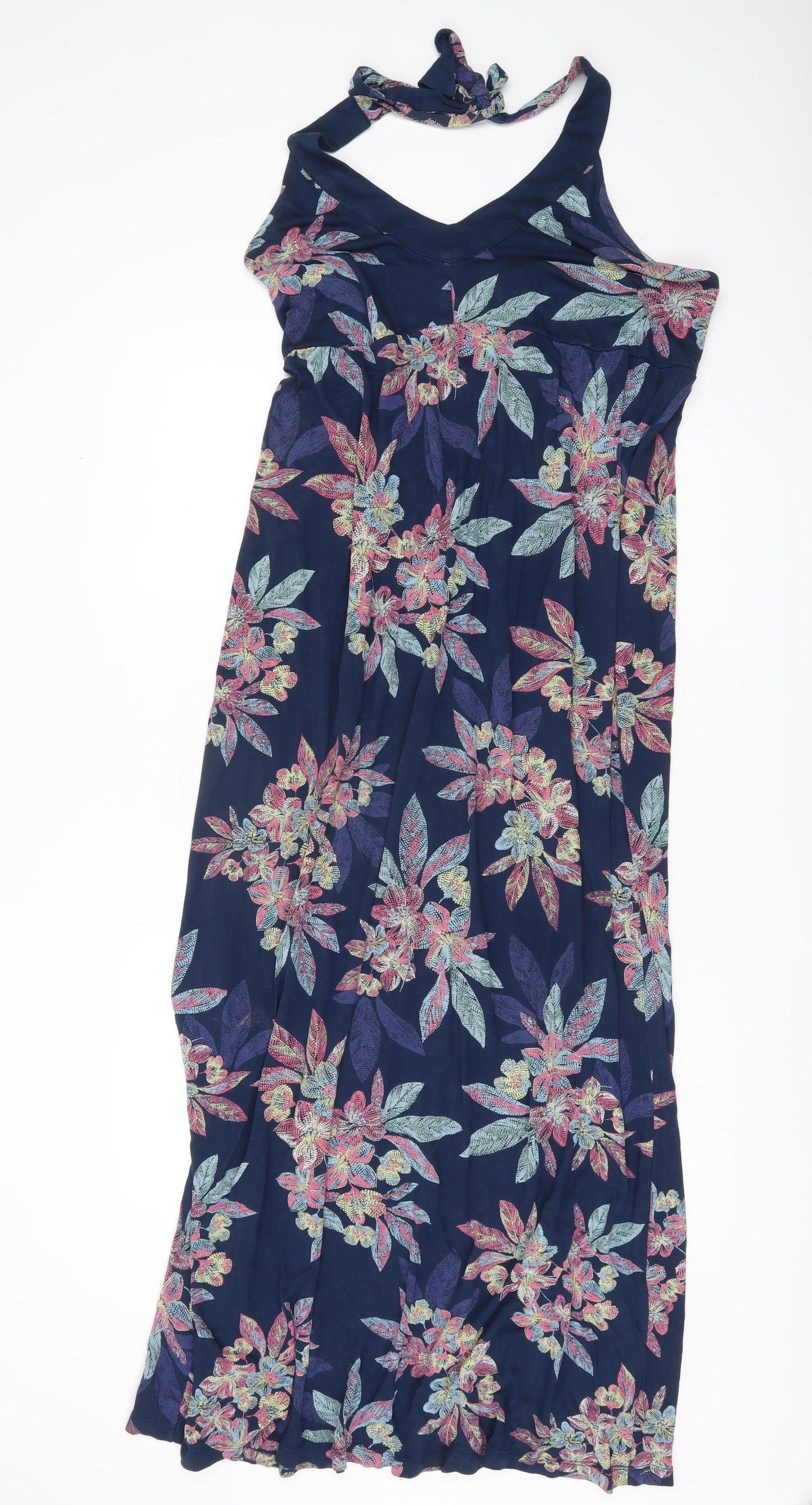 Fat Face Women's Multicoloured Floral Halter Dress