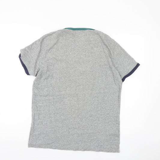 Fred Perry Men's Grey Crew Neck T-Shirt, Size M