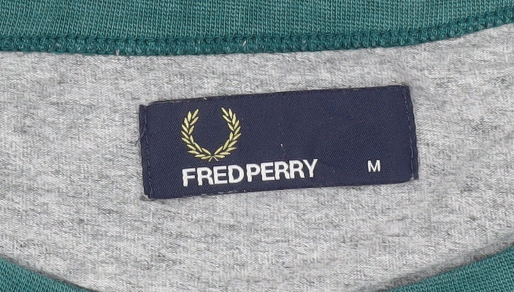 Fred Perry Men's Grey Crew Neck T-Shirt, Size M