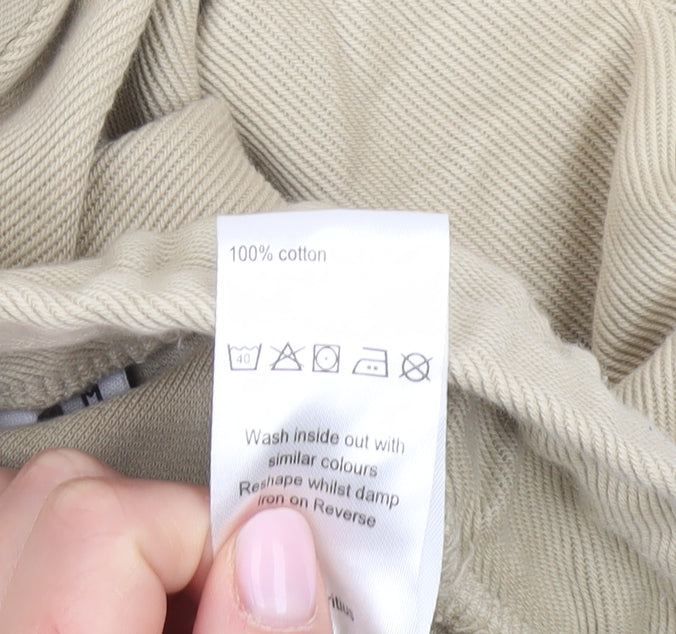 Kin Men's Beige Sweat Shorts, M, Casual Comfort