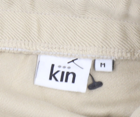 Kin Men's Beige Sweat Shorts, M, Casual Comfort