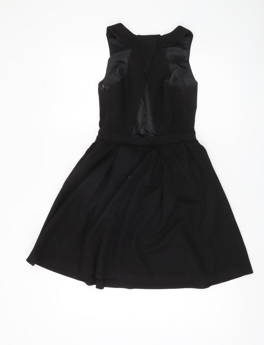 Jack Wills Womens Black Fit & Flare Dress Size 2