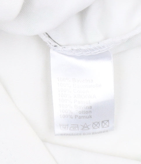 Hugo Boss Men's L White Graphic Print Polo Shirt