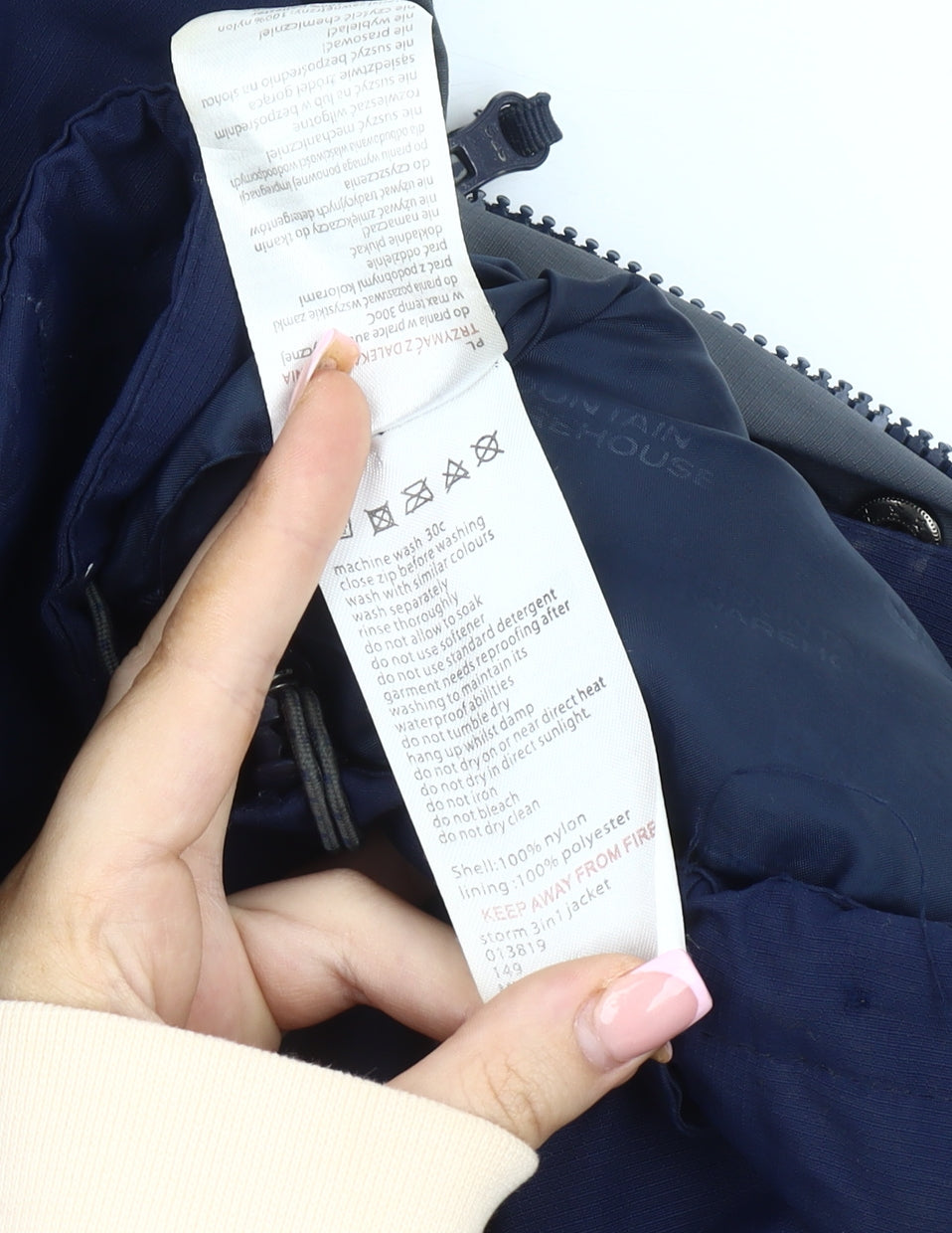 Mountain Warehouse Men’s Blue L 3-in-1 Jacket