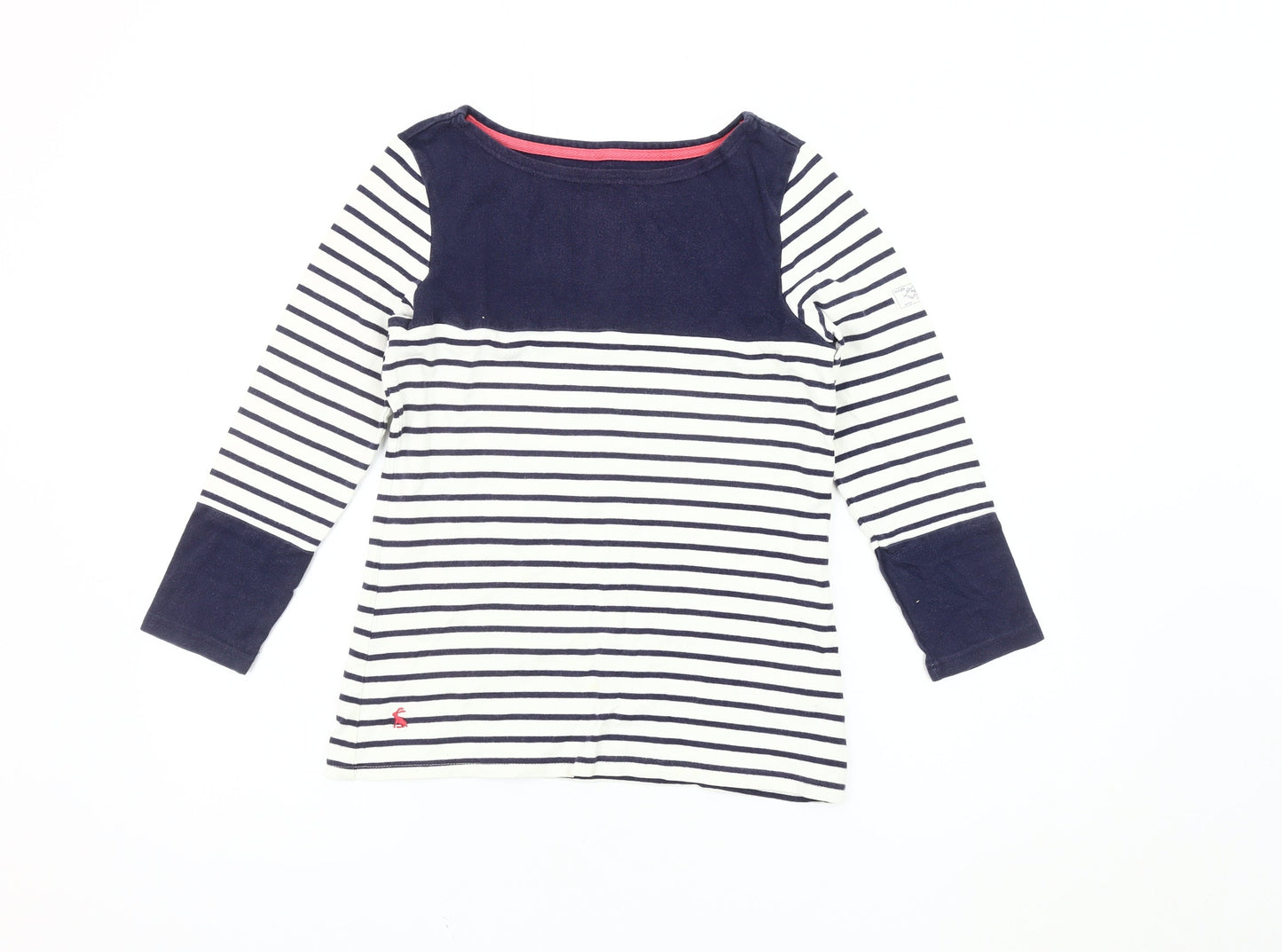 Joules Women's Striped Multicoloured T-Shirt, Size 6